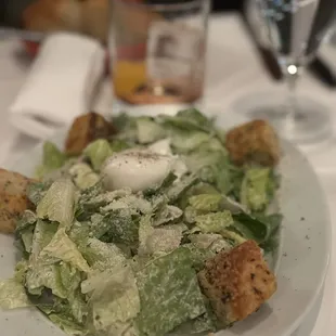 48 Caesar with Warm Poached Egg*