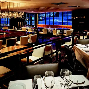 interior, sushi and sashimi
