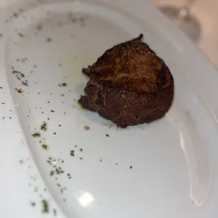 Petite Filet Mignon* ** (much more petite than anticipated, but rich in flavor)