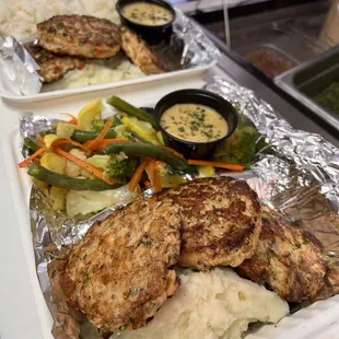 a variety of food items