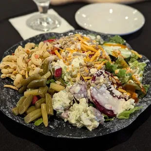 Salad bar! Yummy choices