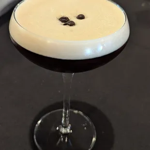 Espresso Martini...very light and refreshing.  Not too sweet or syrupy :)
