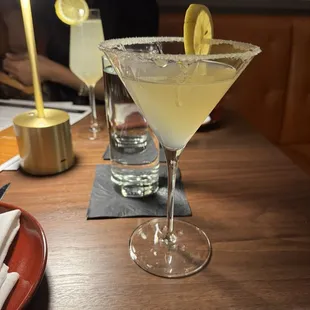 Lemon drop with tequila