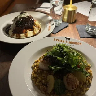 Scallop &amp; Pot Roast entrées