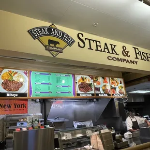 menus on the wall