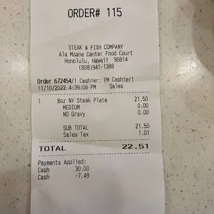 Receipt