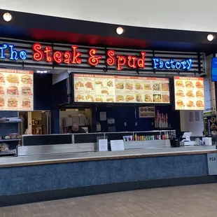 the front of the restaurant