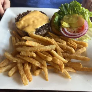 Lunch special -Cheeseburger and fries