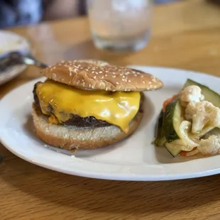 Happy hour hamburger