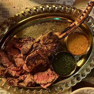 The Wahoo Cut - 32 oz. tomahawk bone-in steak