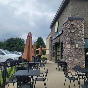 outside