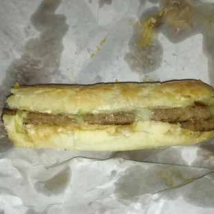 Trying to remember the name of this sandwich but I believe its a double steak Philly burger