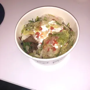 New fiery amigo sub on a salad
