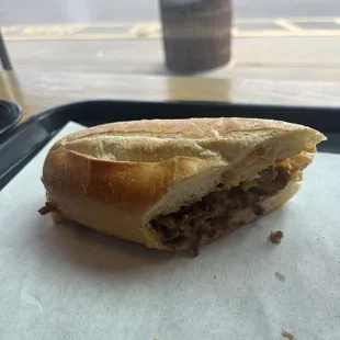 Philly Whiz (no lettuce,tomatoes). Amazing. Delicious. As always. Love this place. (This is half a regular size).