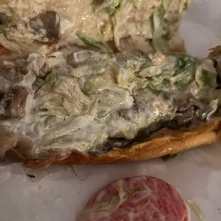 Soaked in Mayo I didn't order. Literally disgusting... even if I liked mayo this is way too much!!!