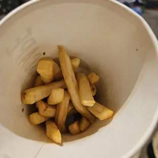 French fries were okay.
