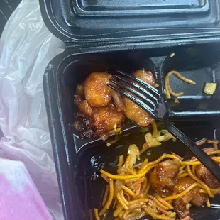 the meal in a plastic container
