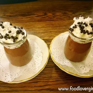 two glasses of hot chocolate