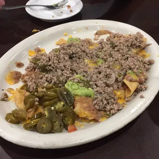 Ground beef panchos (nachos)