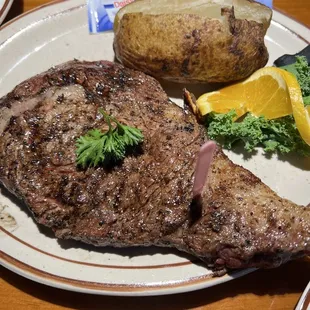 Ribeye steak.