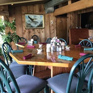 We sat in the atrium - lovely