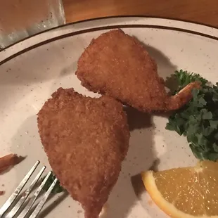 Shrimp stuffed with crab meat