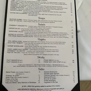 Correct menu
