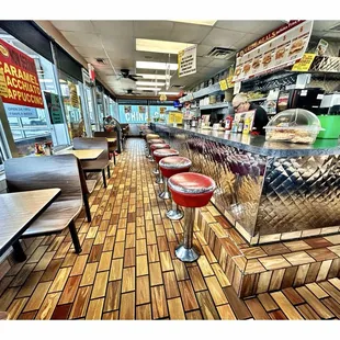 Inside Old Fashion Steak N Egger.Chicago, IL Open 24/7 Breakfast Lunch Dinner. Steaks Sandwiches Burgers Salads Pancakes etc. Simple. Cool!