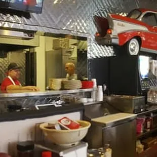 the interior of a restaurant