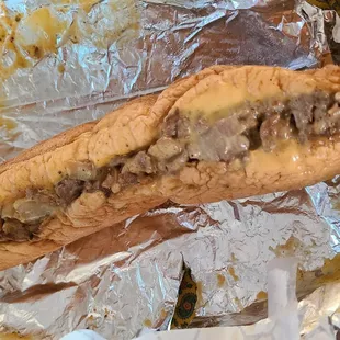 Disappointing philly cheese steak sandwich