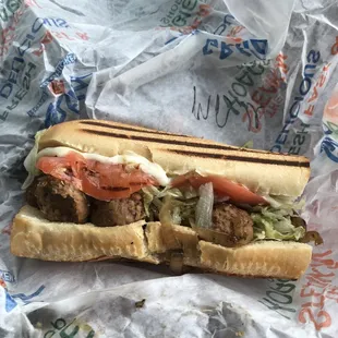 Meatball hoagie