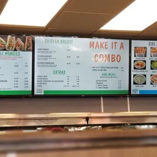 Menu...hoping this location compares to South Blvd.