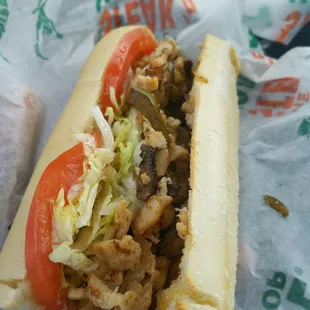 Chicken cheese steak