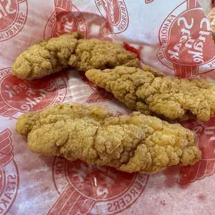 Don't sleep on these chicken tenders and get the Frisco sauce