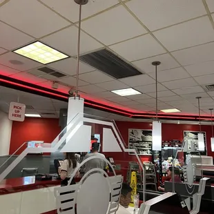  the interior of a restaurant