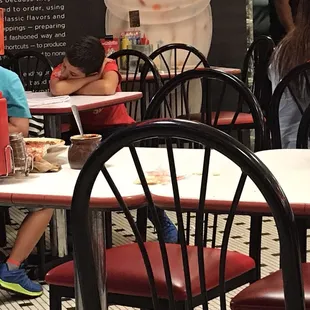 The photo of the "bused" table.