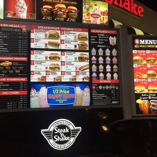Drive thru menu