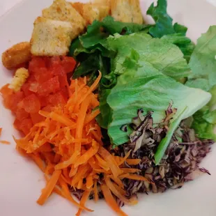 Side salad was fresh.