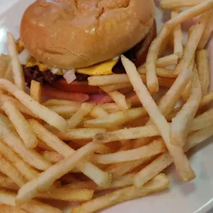 $4 single with fries