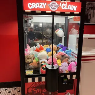 They still have a claw machine and is seems to filled with squishmallows