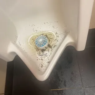 Not cleaned in days and no one could care less.