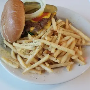 Original Double Cheese Steakburger with Parmesan Cheese &apos;n Herb Fries