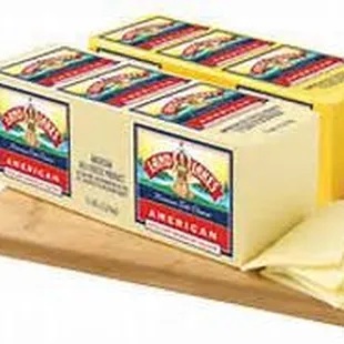 White and Yellow American cheese