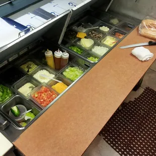 interior, salads