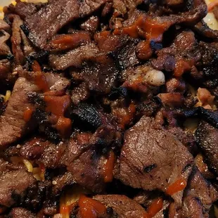 Bbq pork plate with fried noodles