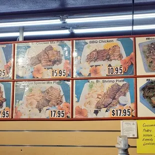 Updated menu and prices Sept '21