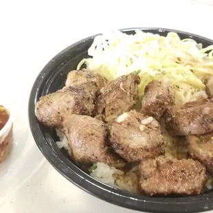 Steak Bowl with Crazy Garlic Sauce