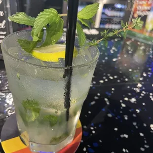 This was a great mojito! They call it the Lime And Thyme. Had two! Will be back;)