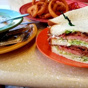 BLT and homemade potato soup for me.