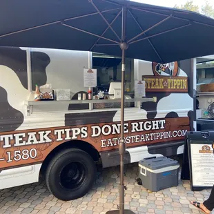 Steak Tippin food truck and menu
